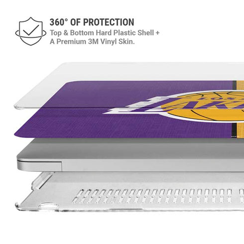 NBA Los Angeles Lakers Canvas MacBook Air 15in (2023-2025) Case plus Skin